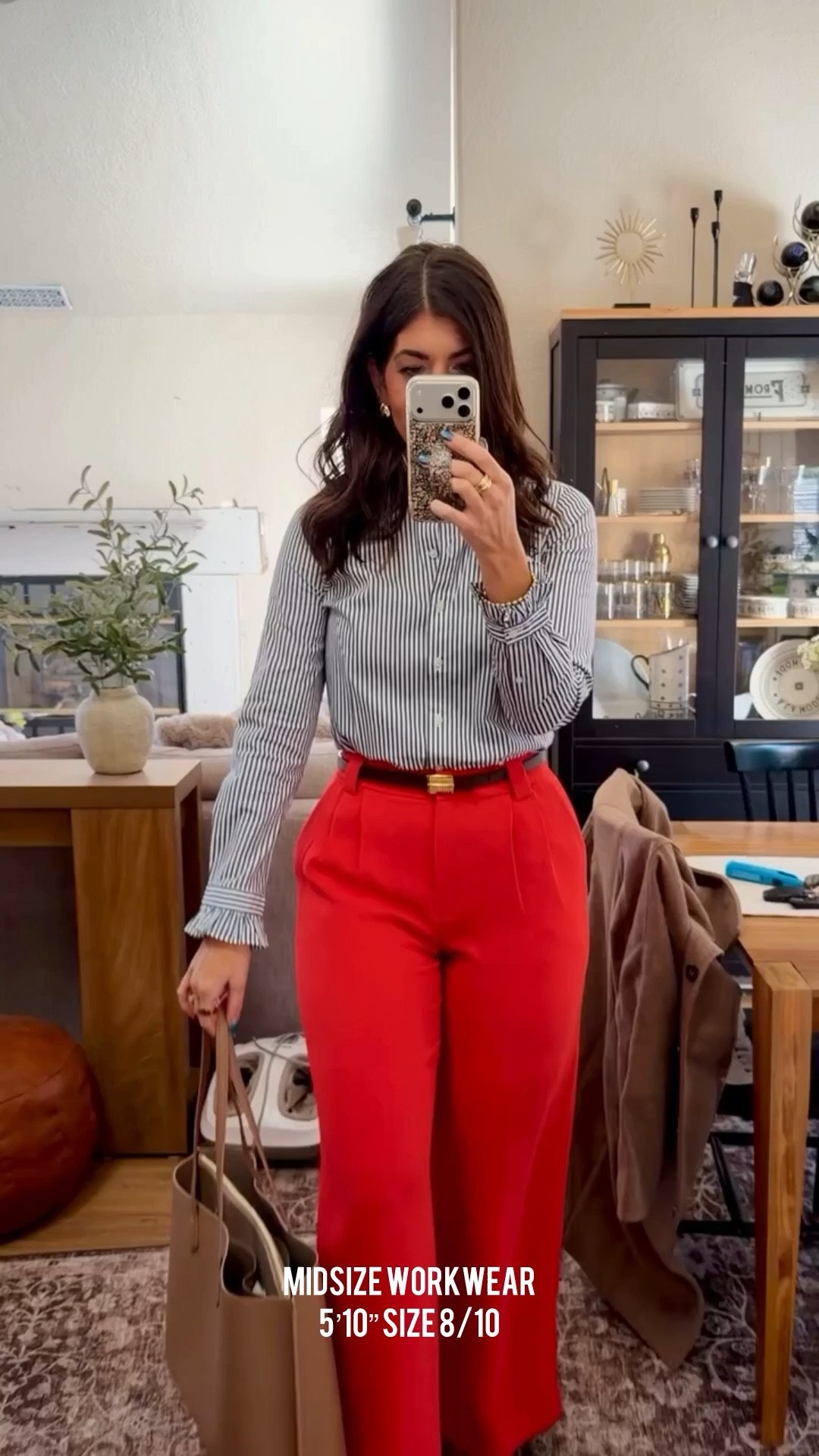  work ootd Striped ruffle shirt- medium Belt-medium Wide leg trouser-10 long
 Red trousers, Work Outfit, Business Casual, Blazer, winter work wardrobe, winter capsule, Wide Leg, Midsize Fashion, Capsule Wardrobe, Everyday Outfits, midsize workwear, office outfit, business casual outfits, chic office looks, professional style, midsize fashion inspo, everyday work outfits, affordable workwear, work to weekend looks, affordable workwear, trendy looks, trending

#LTKWorkwear #LTKMidsize #LTKOver40