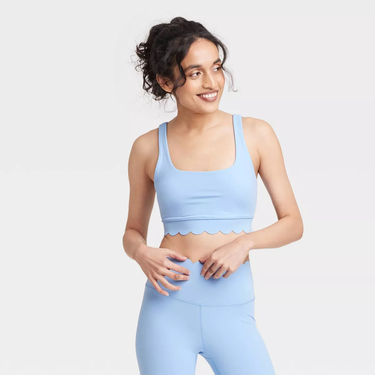 Women's Scallop Detail Sports Bra - JoyLab™ | Target