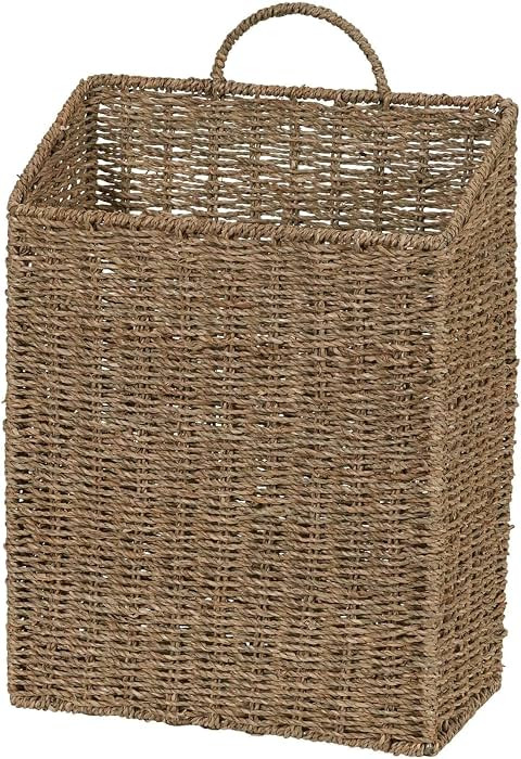 Household Essentials ml-5613 Seagrass Wall Basket Set, 2 Piece | Amazon (US)