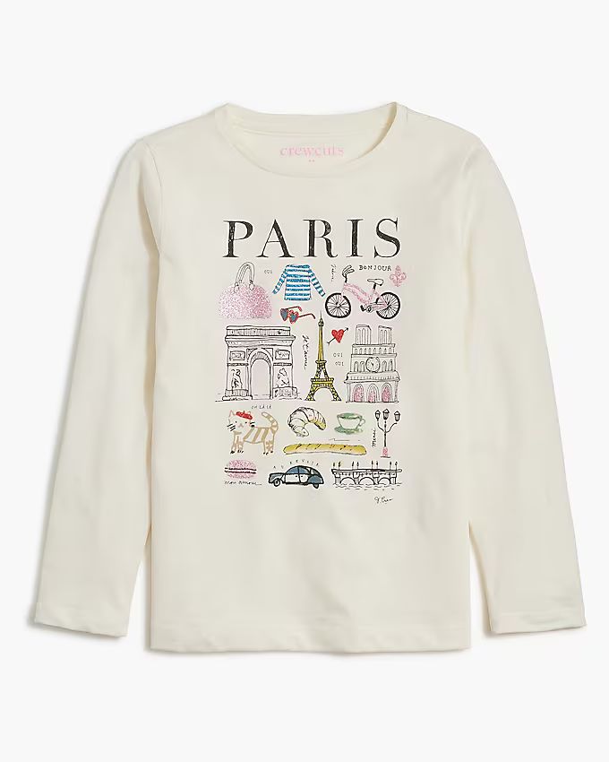 Girls' Paris graphic tee | J.Crew Factory
