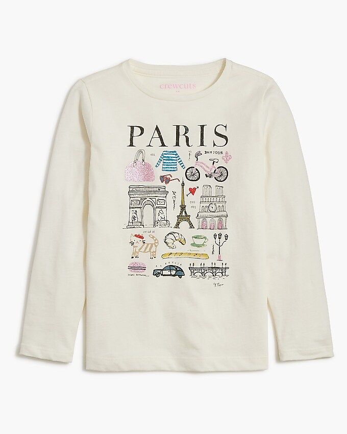 Girls' Paris graphic tee | J.Crew Factory