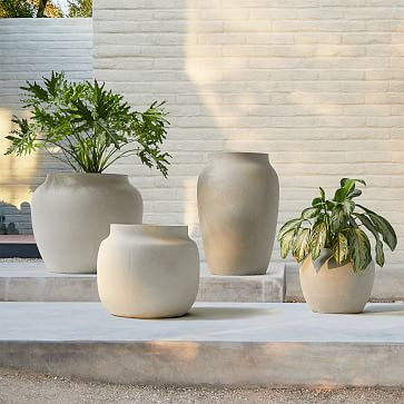 Ronan Ficonstone Indoor/Outdoor Planters | West Elm (US)