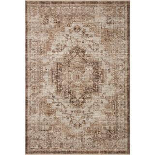 LOLOI II Sorrento Mocha/Multi 2'-7" x 8' Oriental Fringe Runner Area Rug SORRSOR-03MCML2780 ... | The Home Depot