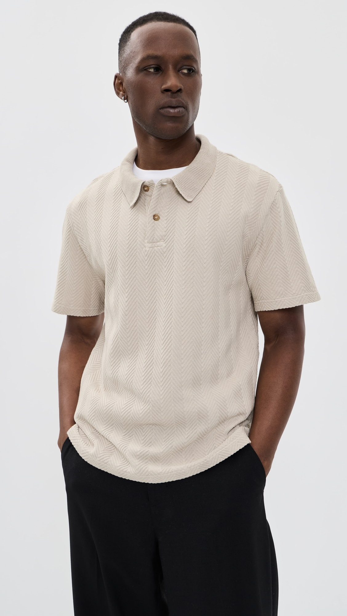 Short Sleeve Chevron Polo | Shopbop