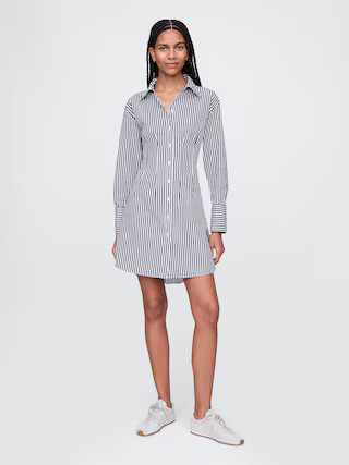 Organic Cotton Poplin Mini Shirtdress | Gap (US)