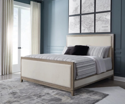 Chrestner King Upholstered Panel Bed | Ashley