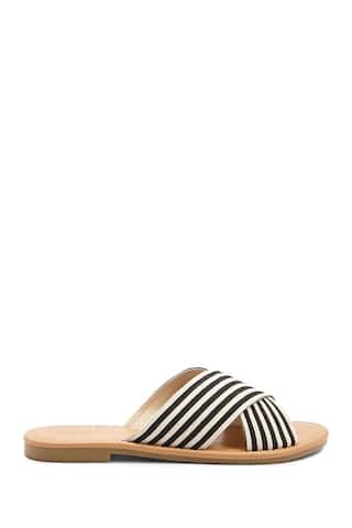 Crisscross Striped Sandals | Forever 21 (US)