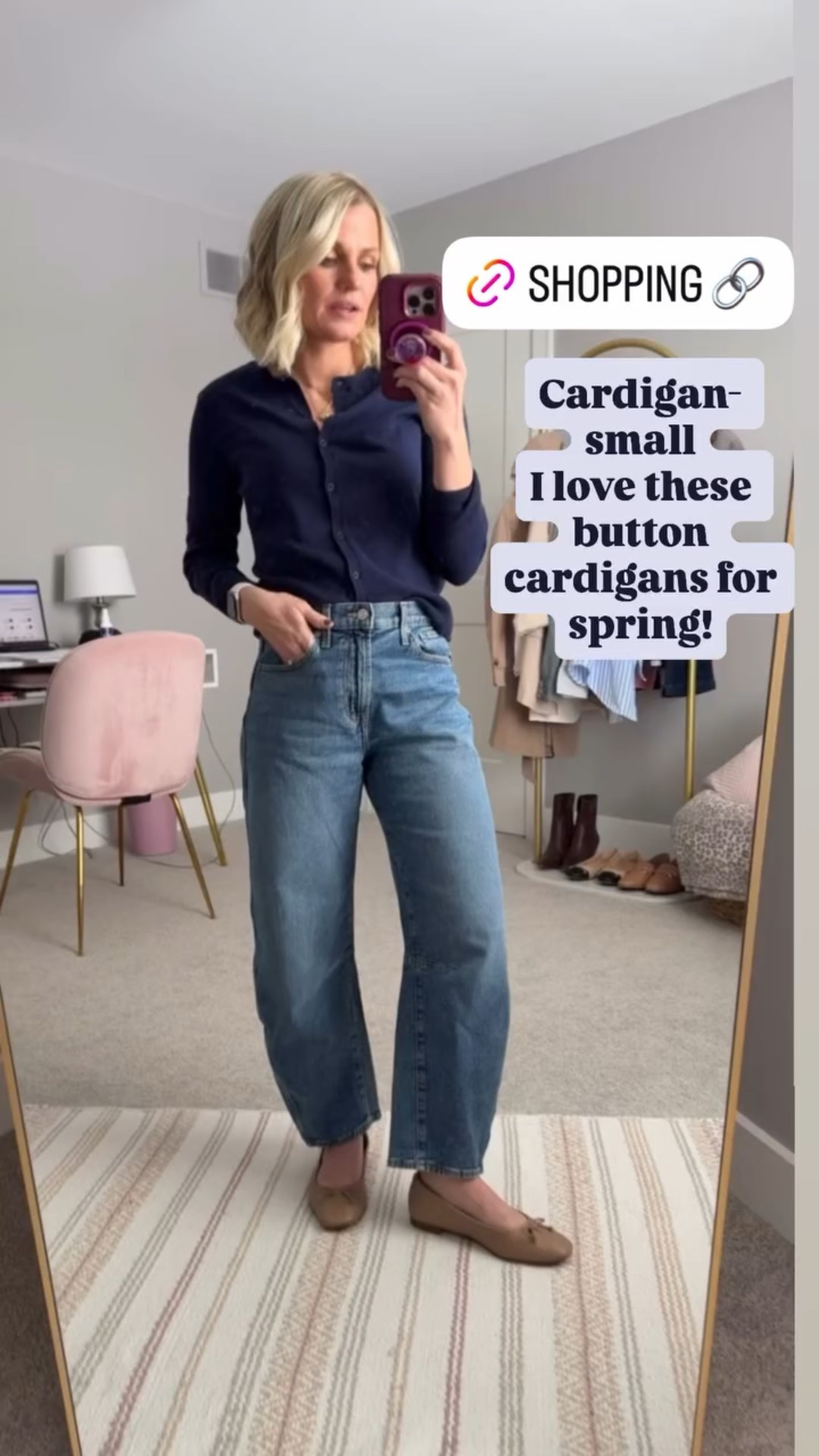 Cardigan- small
I love these button cardigans for spring!