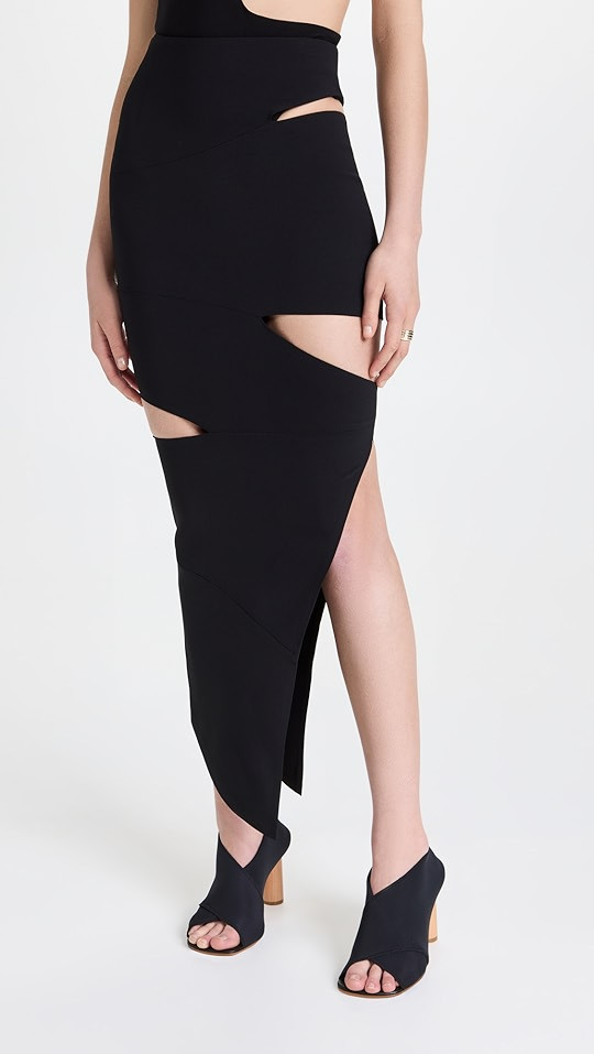 Asymmetric Pencil Skirt with Side Cutout | Shopbop