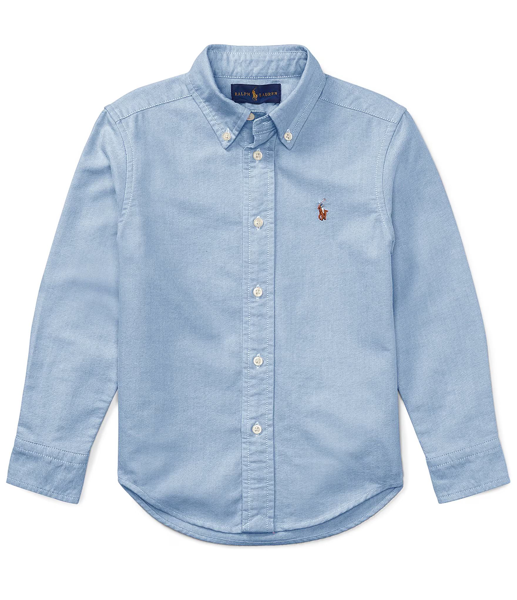 Little Boys 2T-7 Long-Sleeve Oxford Shirt | Dillard's