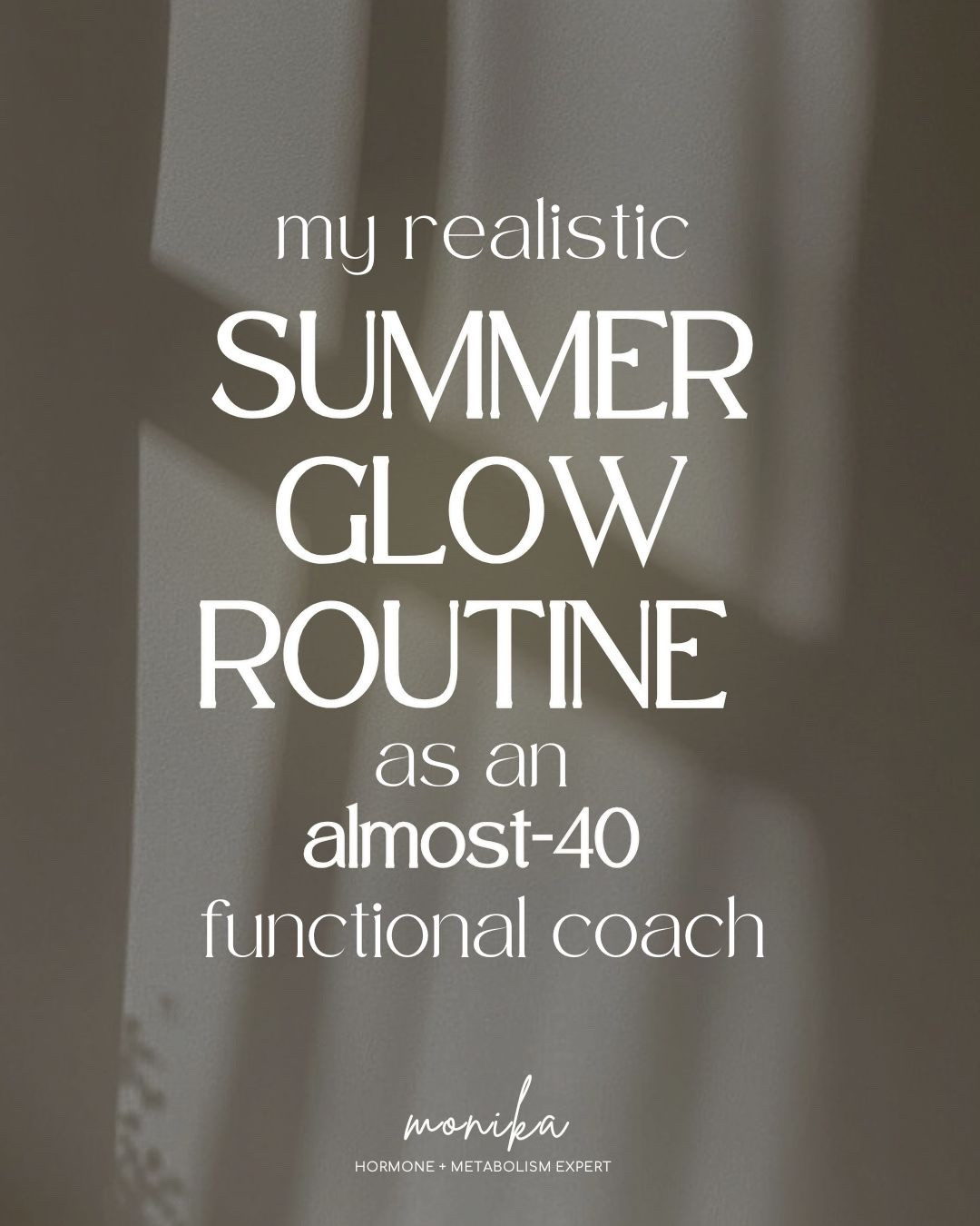 Summer glow at almost 40 from a functional coach.

#LTKmomlife #LTKmorningroutine #LTKBeauty