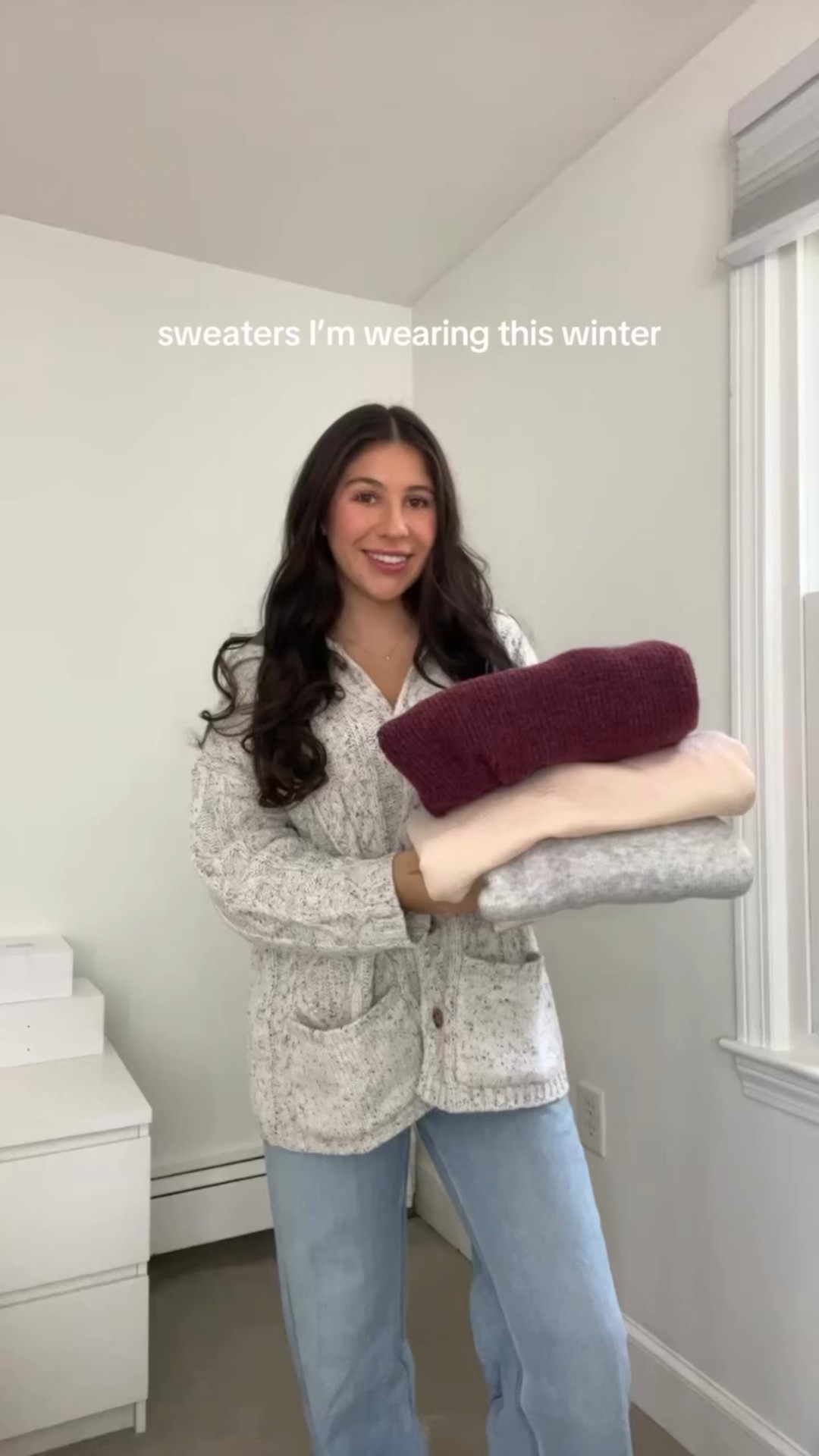 nothing better than a cozy sweater ❄️ 🍁 #sweaterhaul #winterfashion #fallfashion #fallsweater #wintersweater @shoppinkblush