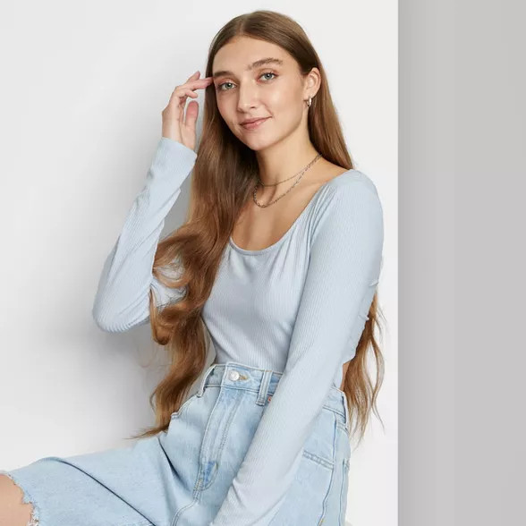 Women's Open Back Lace-Up Bodysuit - Wild Fable™ | Target