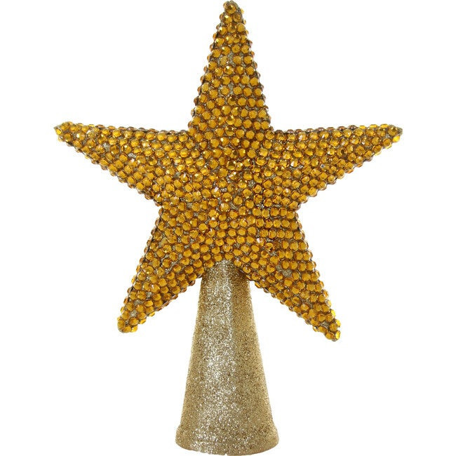 Rhinestone Tree Topper, Gold | Maisonette