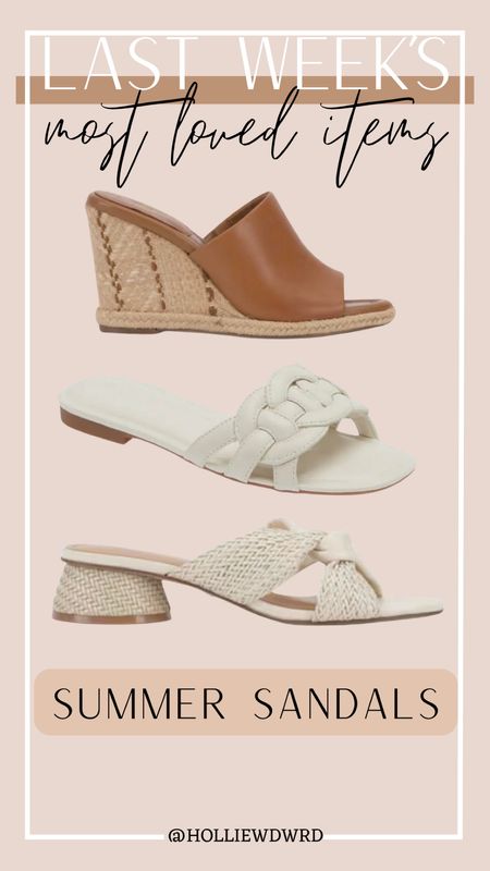 Last Week’s Most Loved Items - sandals! 

#LTKShoeCrush