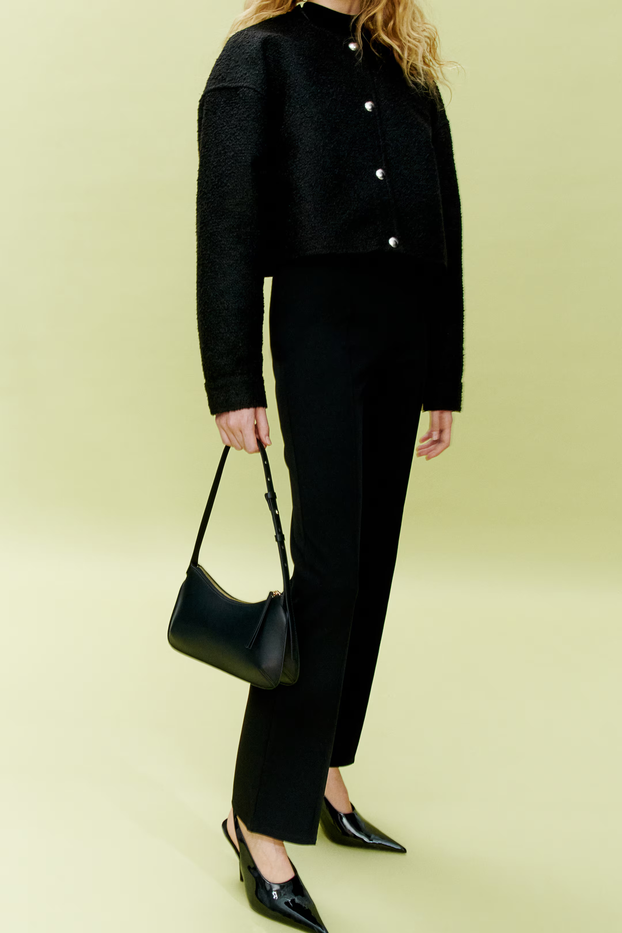 Oversized button-front jacket | H&M (UK, MY, IN, SG, PH, TW, HK)