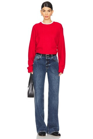 Feel Good Sweater in Red Knit | Revolve Clothing (Global)
