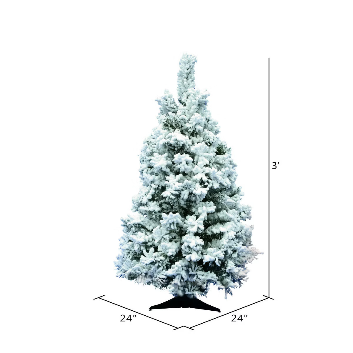 Vickerman Flocked Alaskan Artificial Christmas Tree | Target