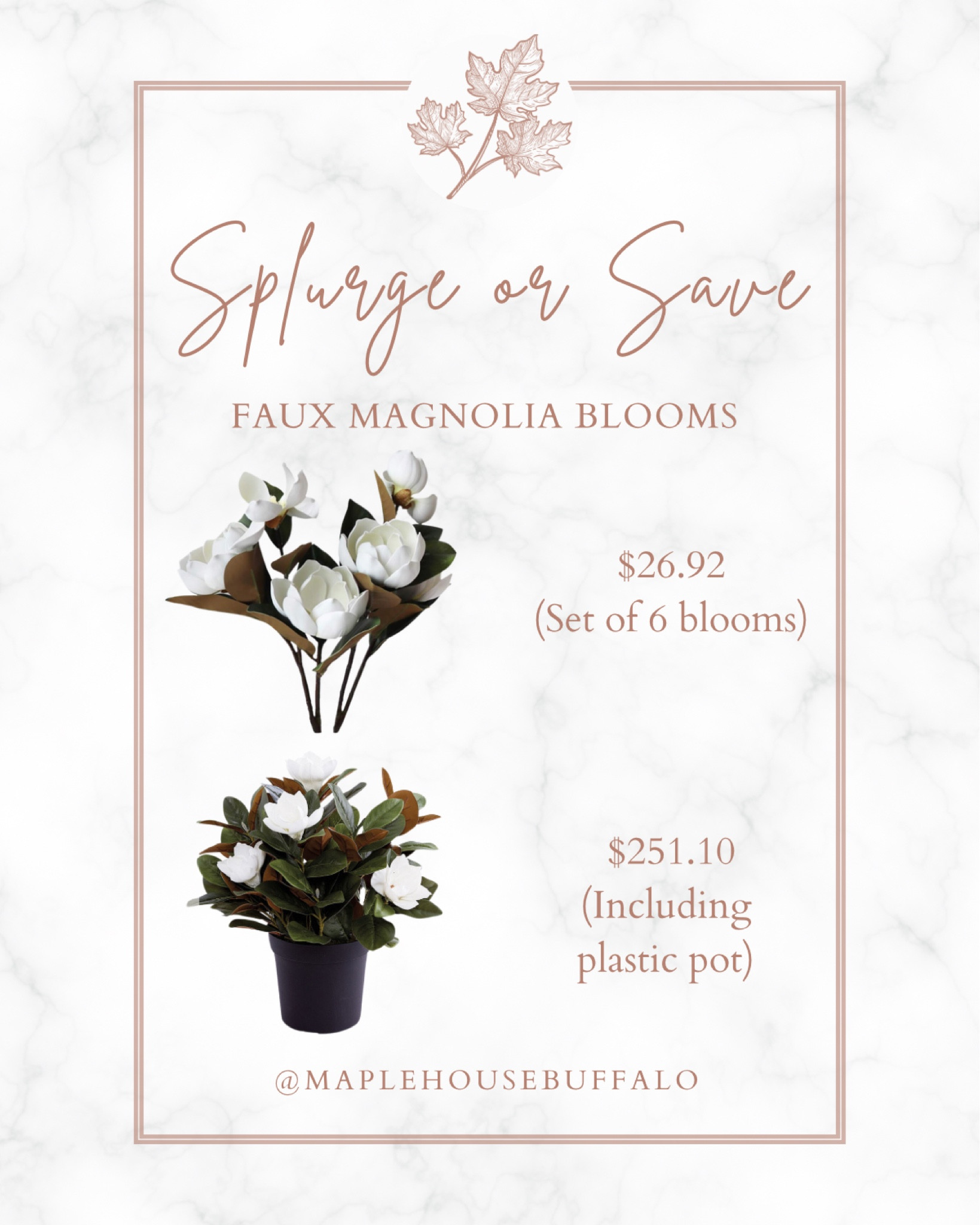 Faux magnolia blooms for spring - I’ve been loving magnolias lately and these are so pretty for centerpieces I’m a vase or even an outdoor (covered porch) planter. 

#LTKhome #LTKsalealert #LTKSeasonal