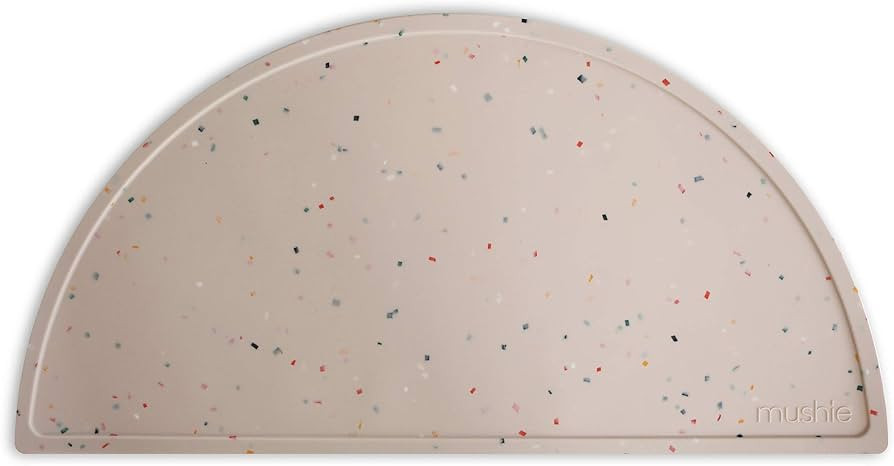 mushie Silicone Placemat for Kids | BPA-Free Non-Slip Design (Vanilla Confetti) | Amazon (US)