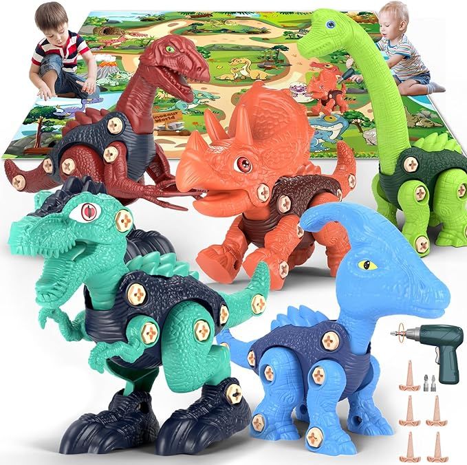 Jasonwell Kids Building Dinosaur Toys - Boys STEM Take Apart Construction Set Educational Dino Ki... | Amazon (US)