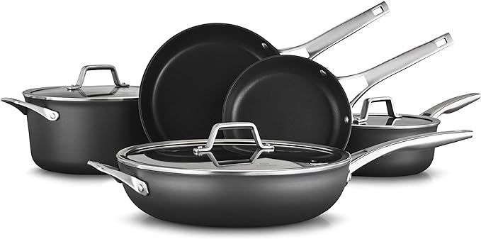 Calphalon 8-Piece Pots and Pans Set, Nonstick Kitchen Cookware with Stay-Cool Handles, Dishwasher... | Amazon (US)