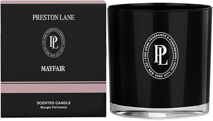 Preston Lane Luxury 3-Wick Scented Candle, Mayfair, 24 oz Hand-Poured in USA | Long Burn Time (40... | Amazon (US)