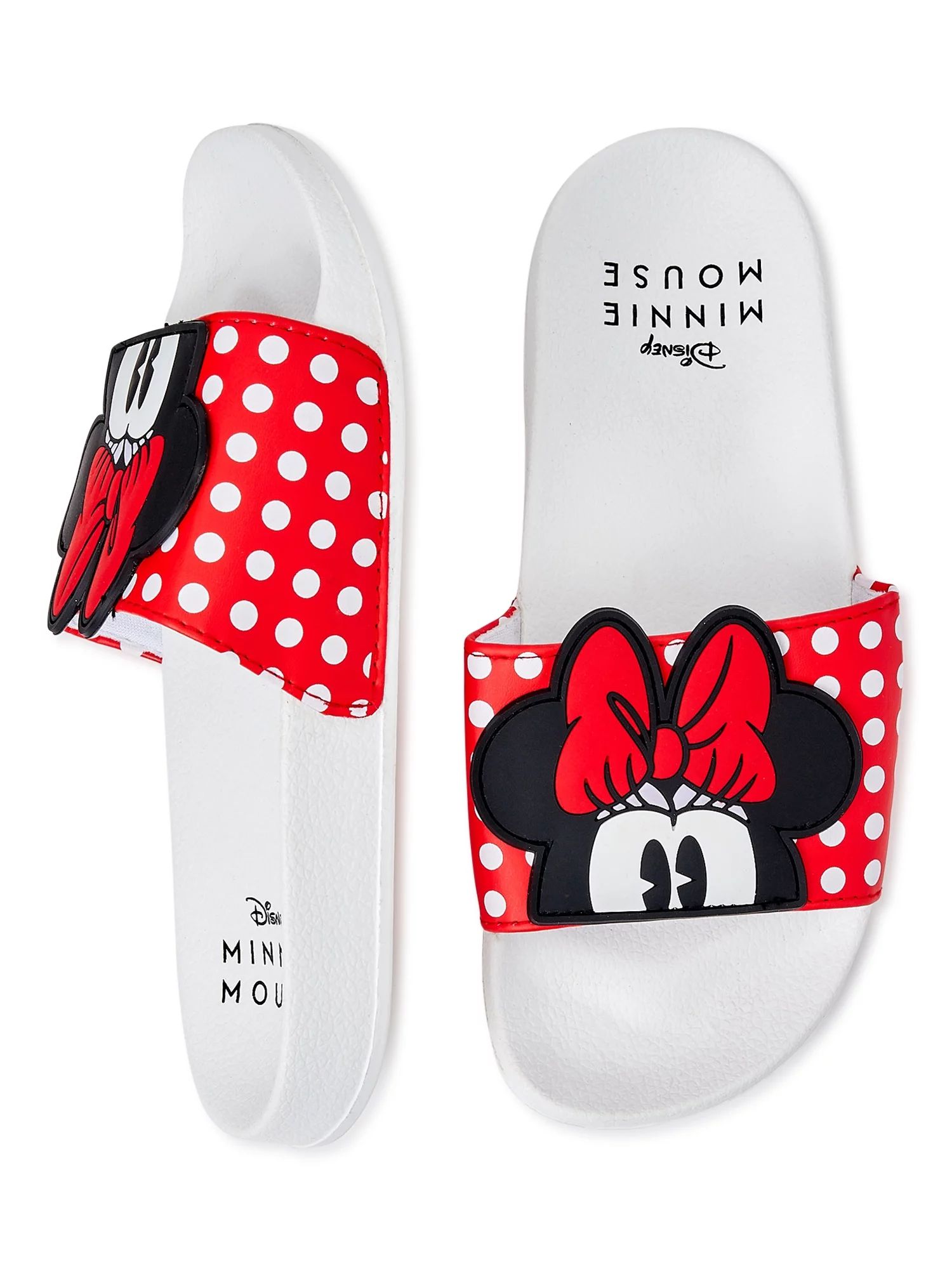 Disney Women's Minnie Mouse Bow Slide Sandals | Walmart (US)