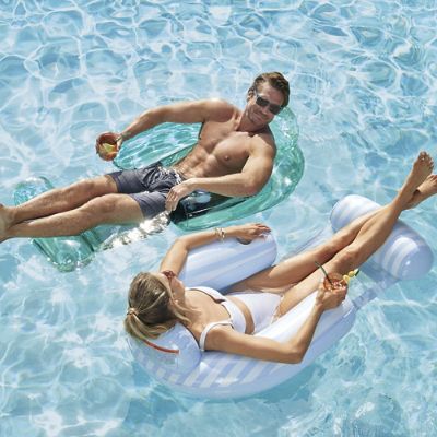 Inflatable Mesh Pool Chair | Frontgate | Frontgate