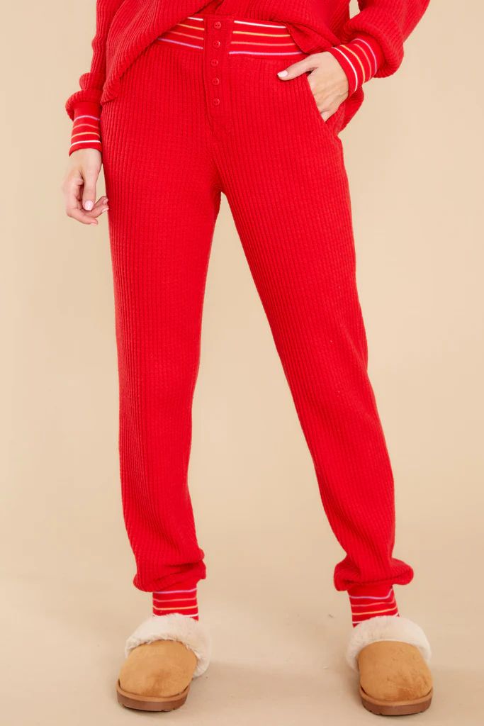 True Colors Red Joggers | Red Dress 
