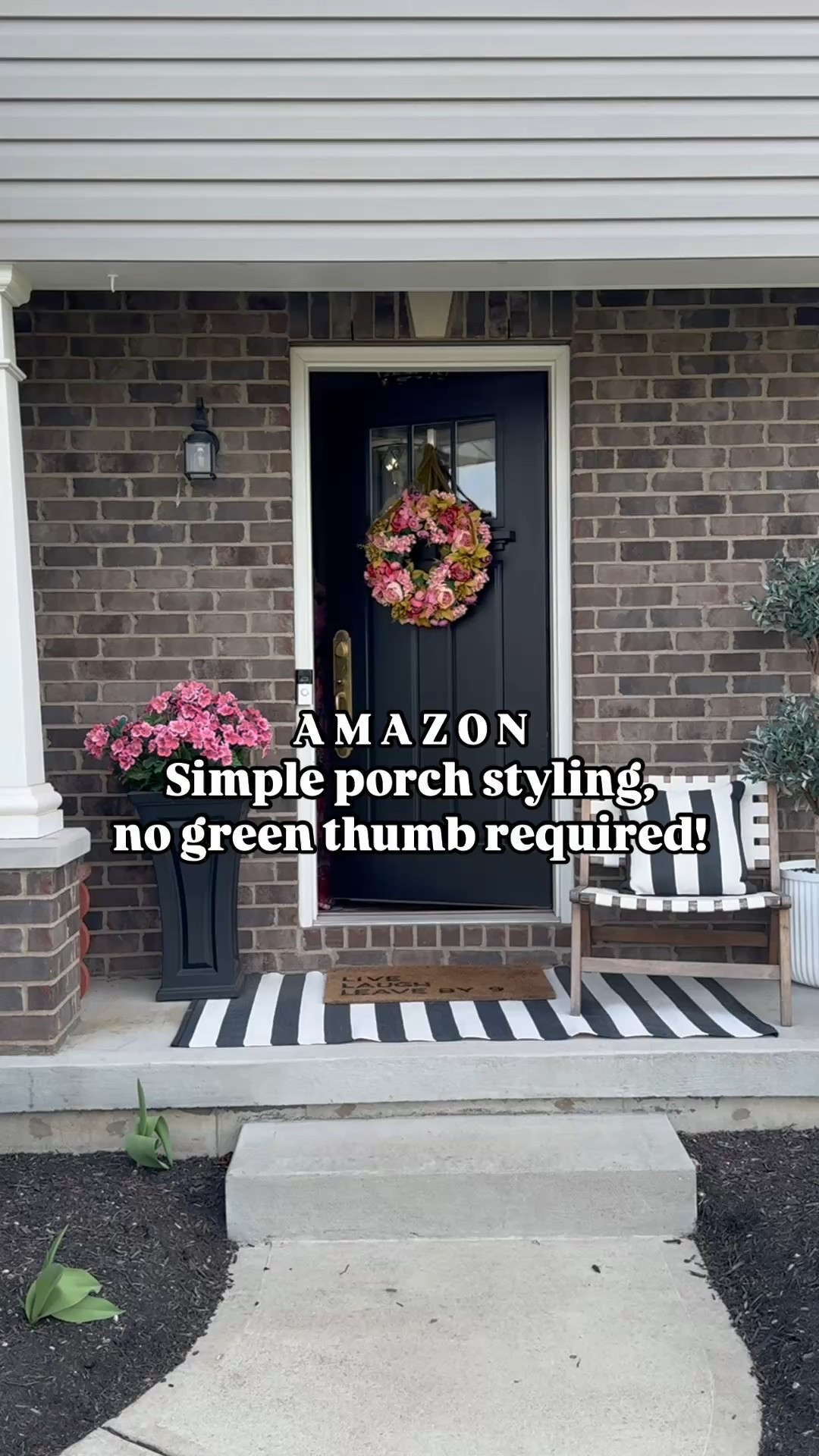 Simple Spring porch styling all from Amazon! Faux plants that are stunning & UV resistant, a Pottery Barn inspired wreath, funny doormats & the perfect long sleeve maxi dress (I’m in my usual XL)!

#LTKPetite #LTKHome #LTKWatchNow