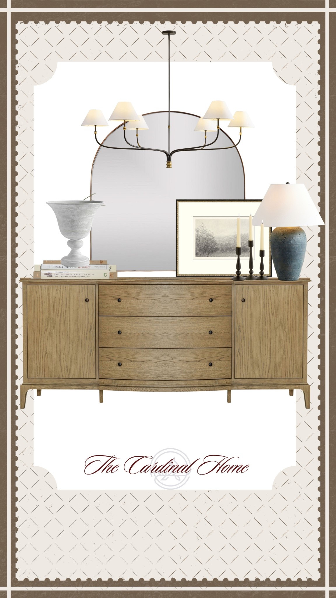 Entryway inspo, sideboard, mirror, lamp, wall art, chandelier 

#LTKHome