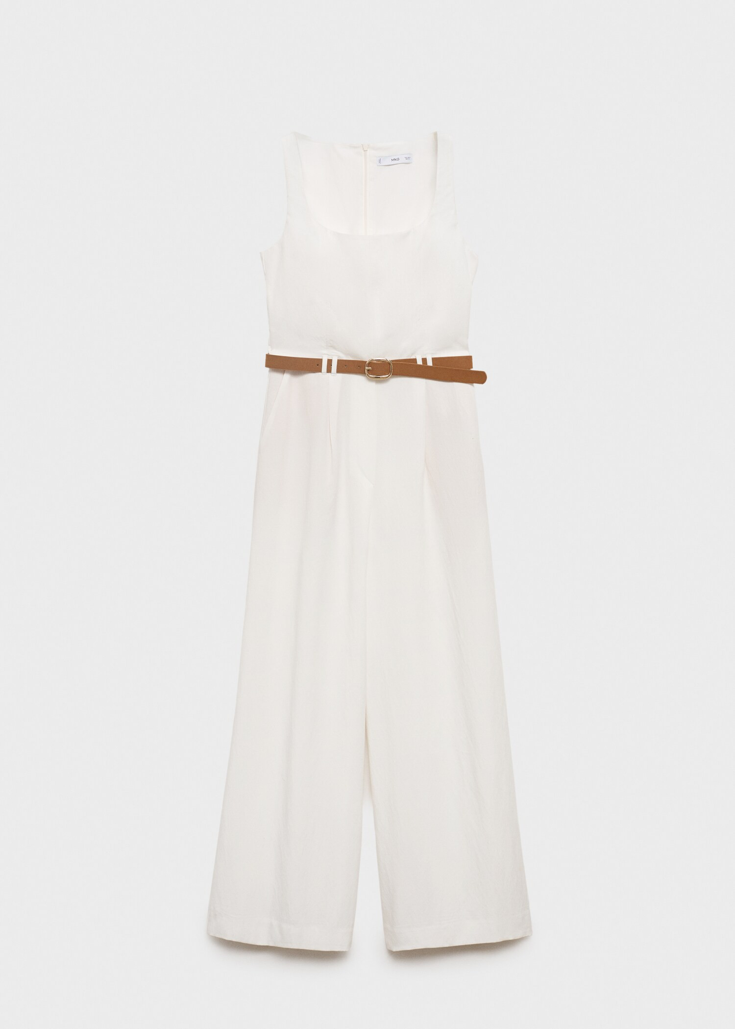 Long lyocell jumpsuit with belt - Women | MANGO USA | Mango (US/MX/AU)