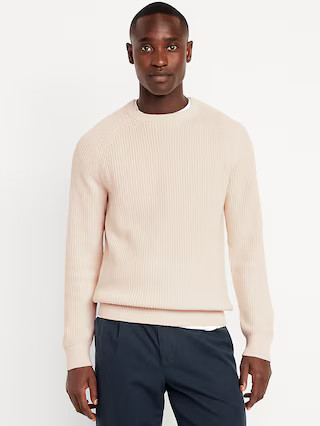 Crew-Neck Shaker-Stitch Sweater | Old Navy (US)