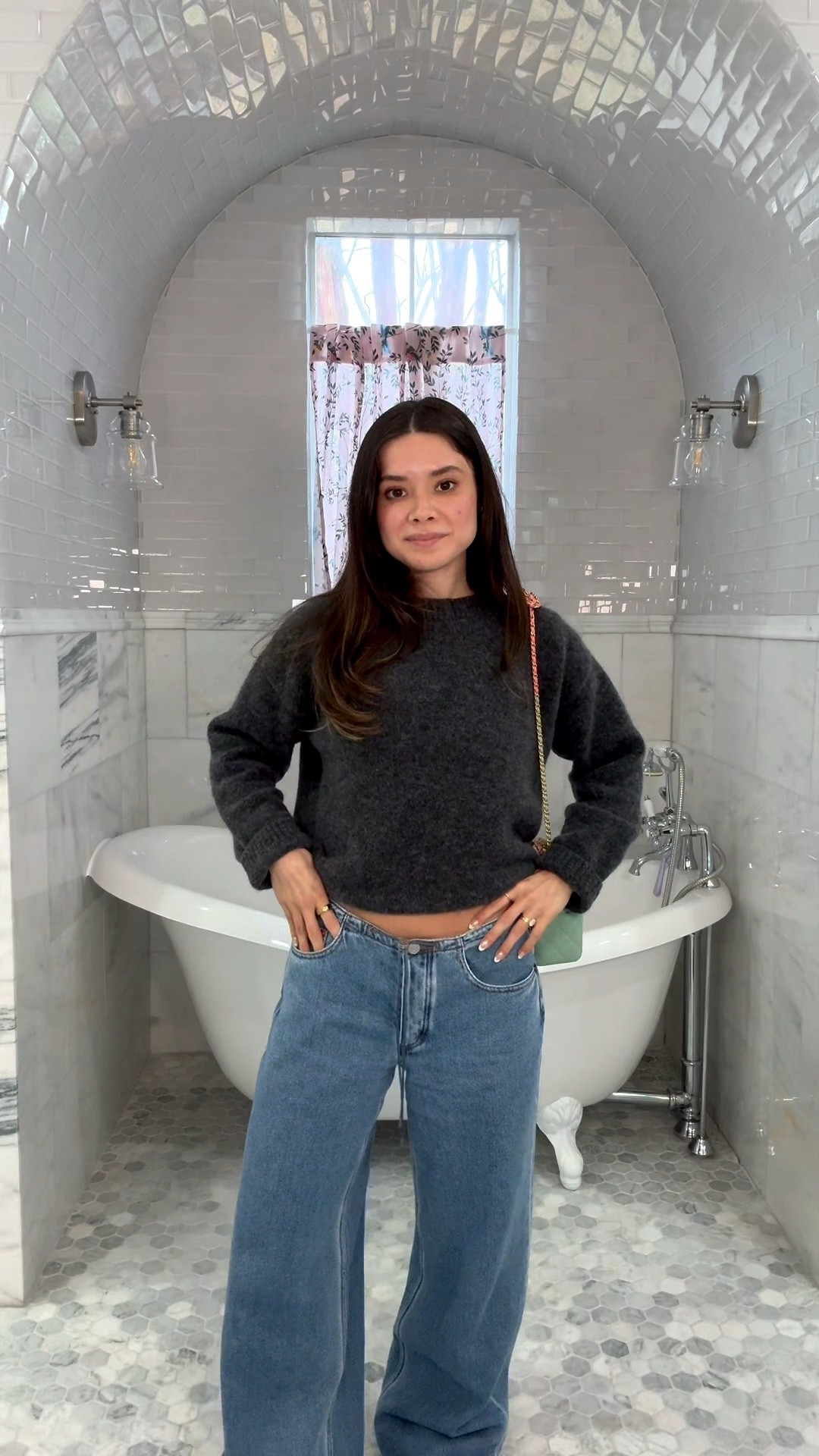 finally caved and got the still here cool jeans !!! wearing a size 25 

Petite fashion, petite outfit, rainy day outfit 

#LTKgrwm #LTKootd #LTKPetite