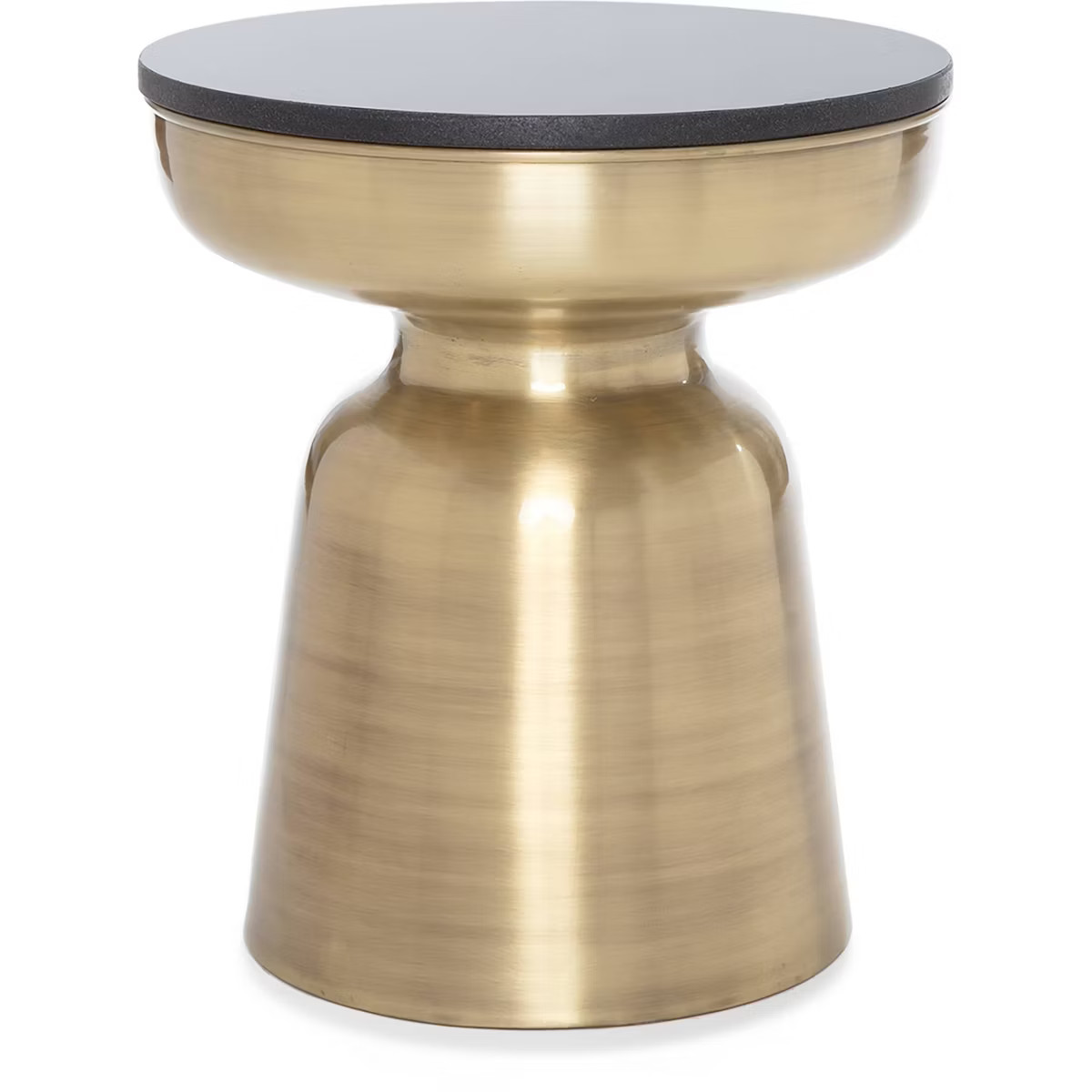 Finch Adler Brass Metal Side Table Black/Gold | Target