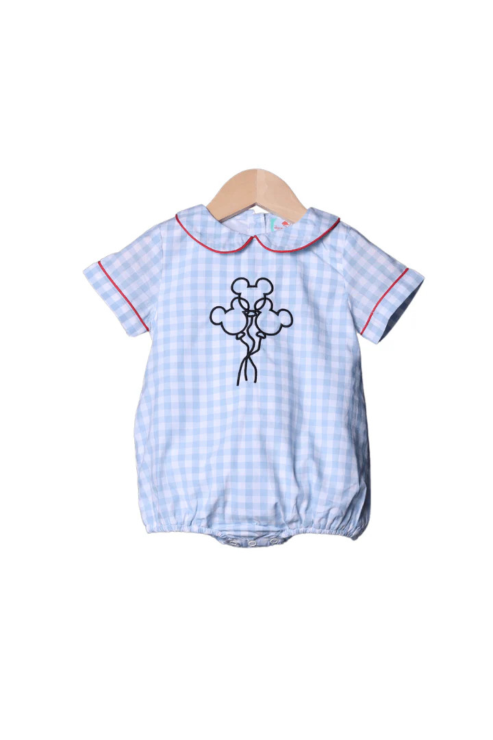 Embroidered Magical Mouse Balloons Bubble | The Smocked Flamingo