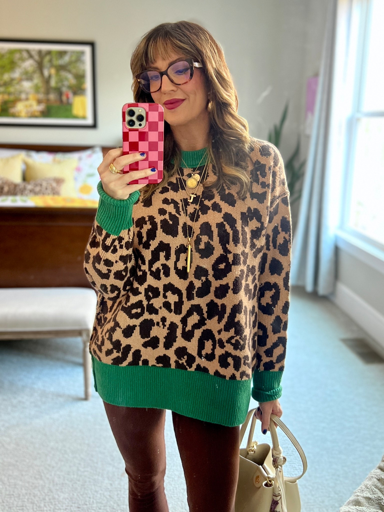 💚 leopard 🐆 print anything!! Wearing a small in this oversized sweater. 

#LTKSeasonal #LTKootd #LTKgrwm