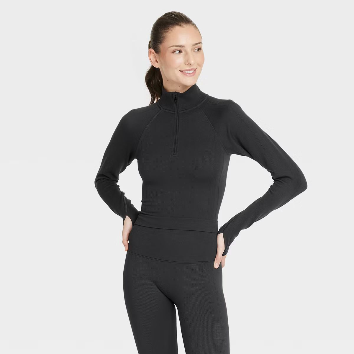 Women's Seamless 1/2 Zip Pullover Jacket - All In Motion™ | Target