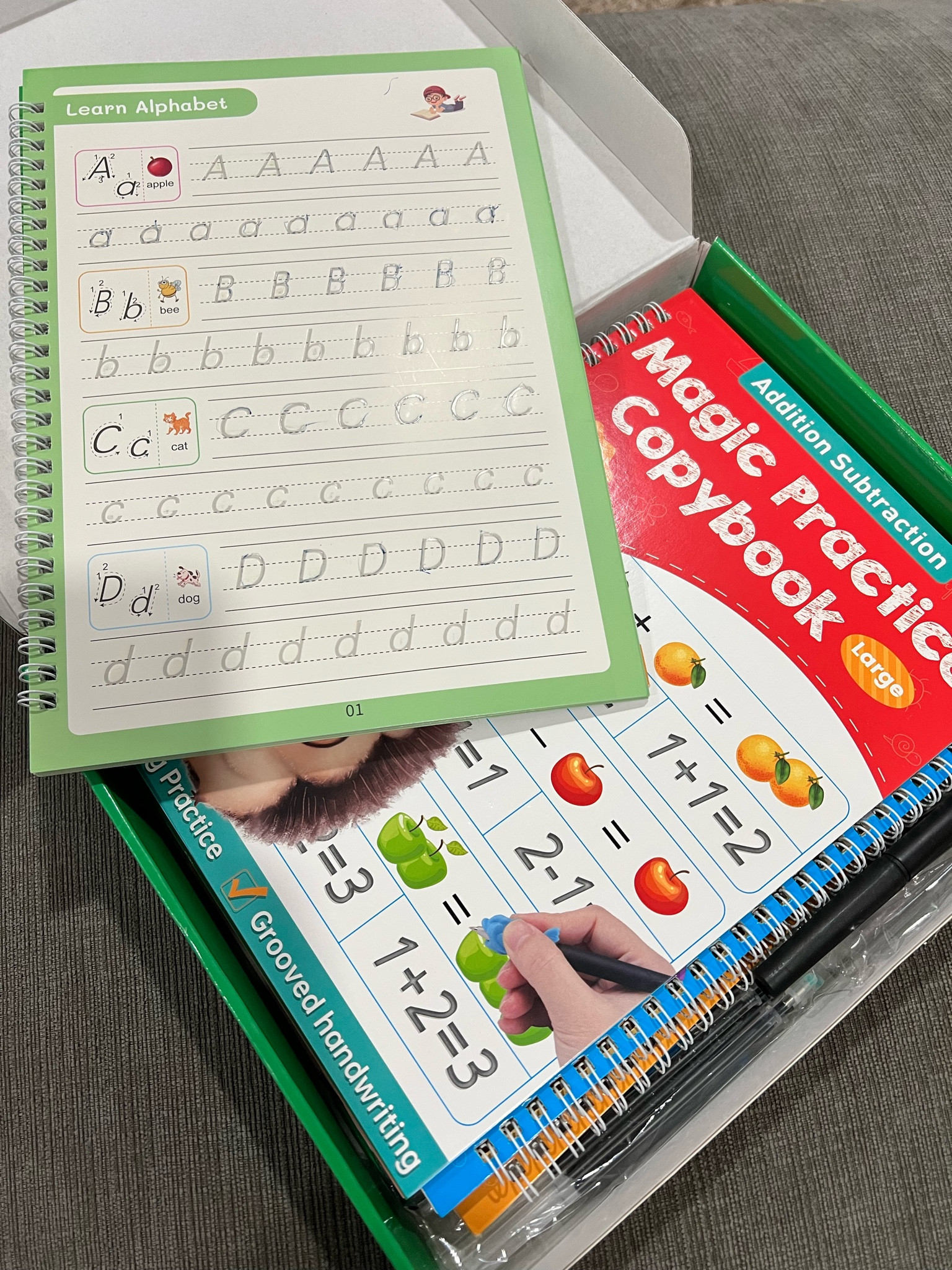 If your little one is learning to write this set is perfect! It is grooved to help the little one write ✍️ correctly. The best part? The “ink” disappears so they do it over and over again  

#LTKFamily #LTKKids #LTKGiftGuide