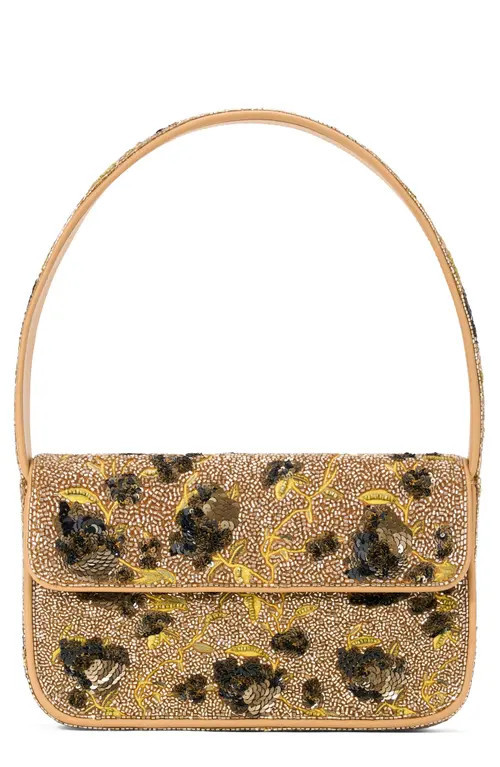 STAUD Tommy Beaded Shoulder Bag in Vintage Floral at Nordstrom | Nordstrom