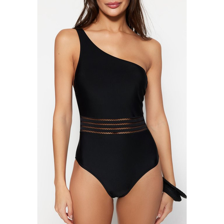 Trendyol Women  Straight Brazilian Strapless With Suspenders Knitted Swimsuit | Walmart (US)