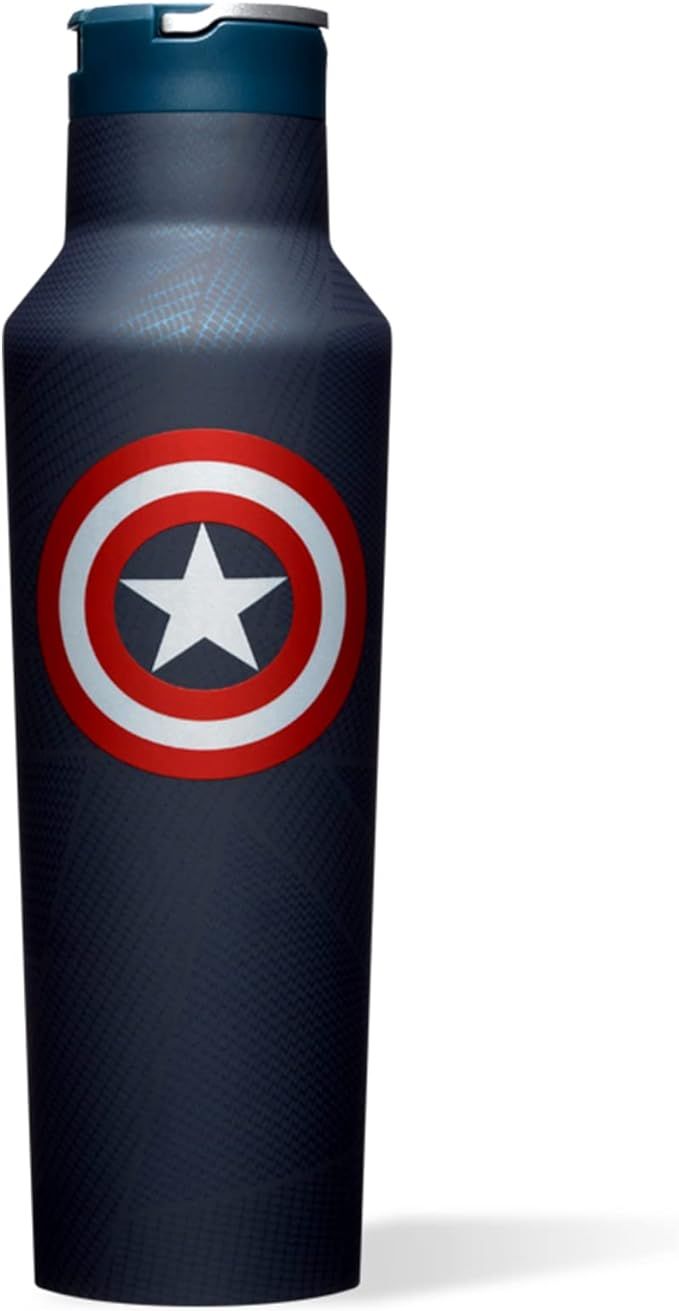 Corkcicle Marvel Captain America, Insulated Canteen Travel Water Bottle, Triple Insulated Stainle... | Amazon (US)