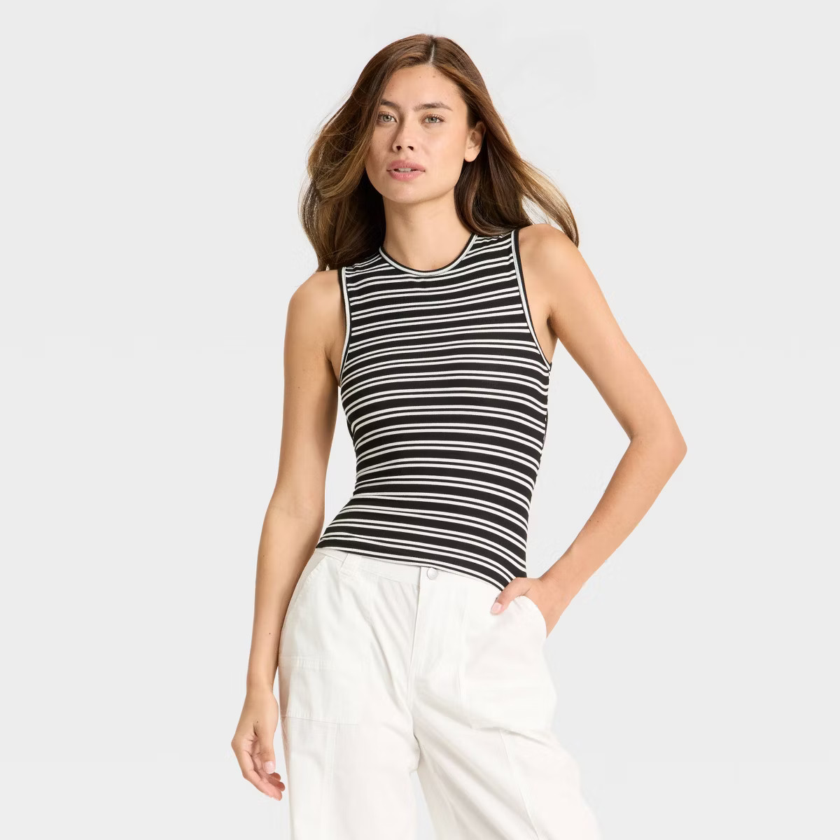 Women's Open Back Ribbed Tank Top - Wild Fable™ | Target