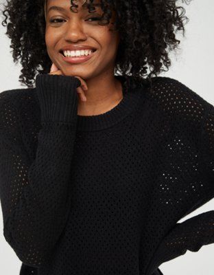 OFFLINE Open Knit Sweater | American Eagle Outfitters (US & CA)