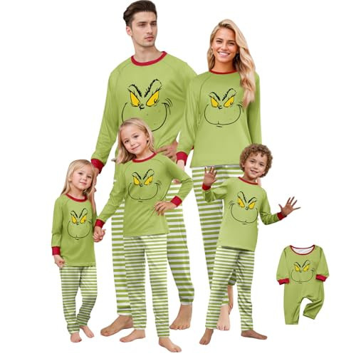 PVTOSD ﻿Pijamas De Mujer, Womens Pajama Set Christmas Matching Pajamas Pj Pants Long Sleeve Nightgown Winter Beanies For Women 𝑮?𝒊𝒏𝒄𝒉𝒔 Family Sets Funny Print Top And, Ab | Amazon (US)