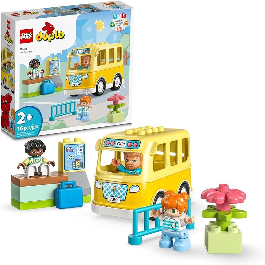 LEGO DUPLO Town Bus Ride 10988 Educational STEM Building Toy Set for Preschool Kids, Boys, Girls ... | Amazon (CA)
