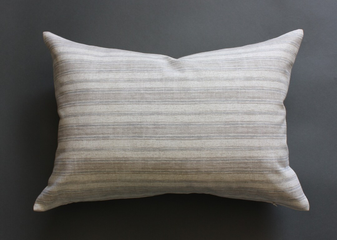 Striped Lumbar Pillow 14x20 Cream Lumbar Pillow Cover 12x20 - Etsy | Etsy (US)
