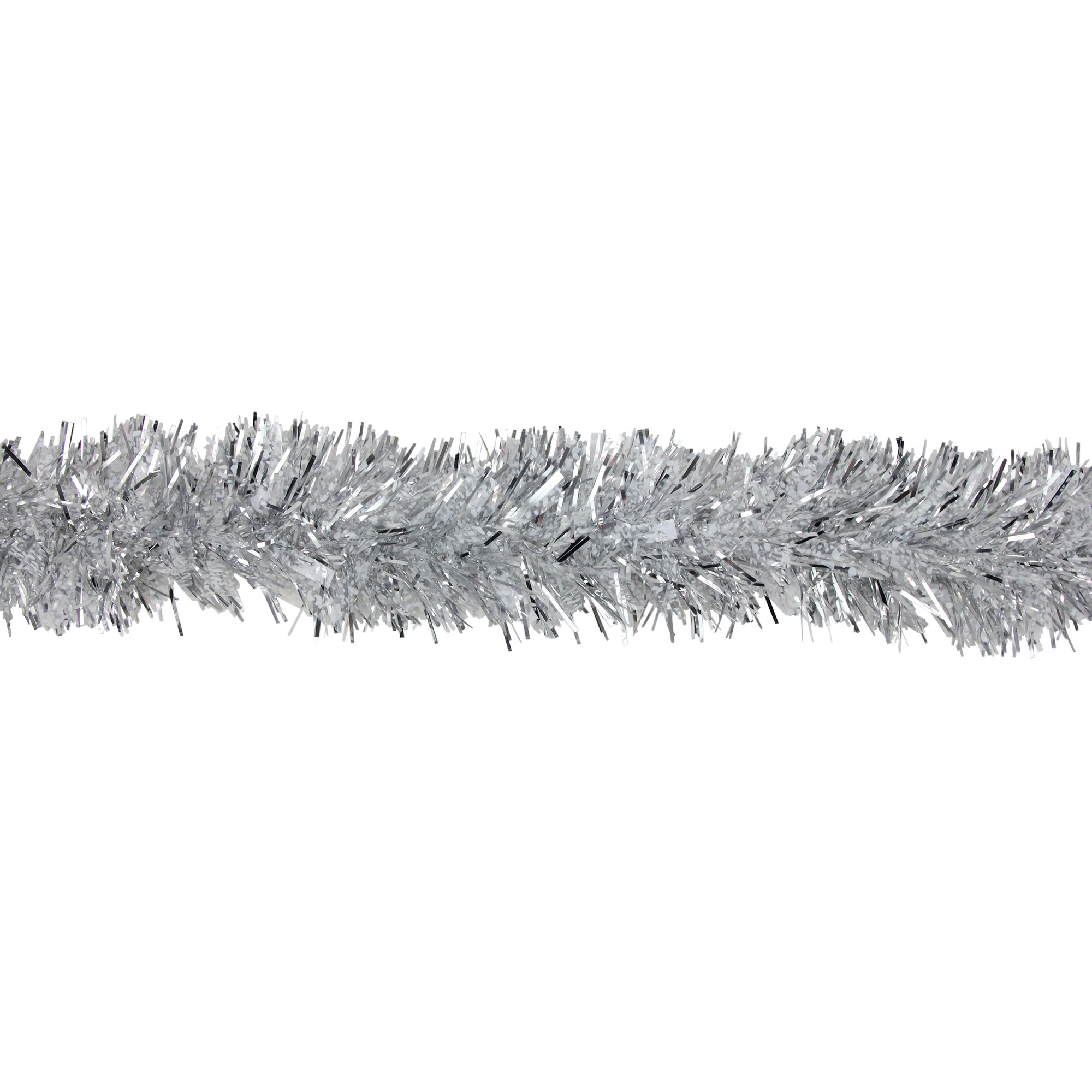 12ft Clear and White Snowblush Artificial Tinsel Christmas Garland - Unlit | Walmart (US)