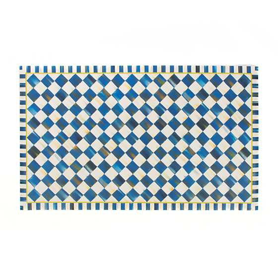Royal Check Floor Mat - 3' x 5' | MacKenzie-Childs